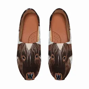 Men Bull - Red Bull Taurus Animals Buffalo Wild Flat Shoes