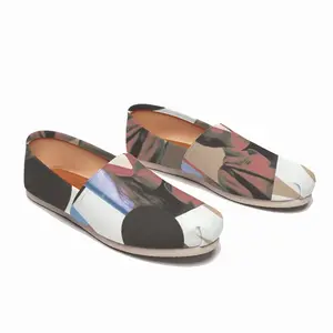 Men Geometry Girl Collage Flat Shoes