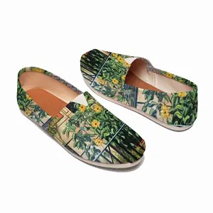 Men Sunflowers New York City Flat Shoes