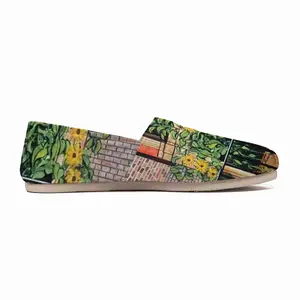 Men Sunflowers New York City Flat Shoes