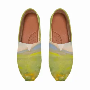 Men Flower Field Flat Shoes