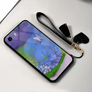 Purple Feather iPhone5S Phone Case (Tempered Film)