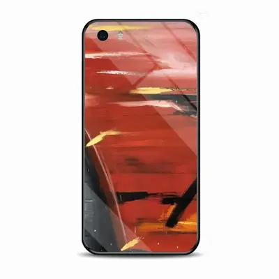 Porsche Red Crash iPhone5S Phone Case (Tempered Film)