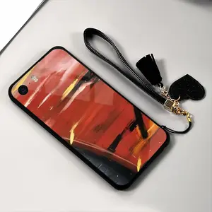 Porsche Red Crash iPhone5S Phone Case (Tempered Film)