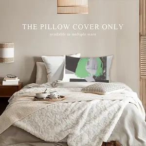 Green Polyester Pillow (Rectangle, Multi-Size)