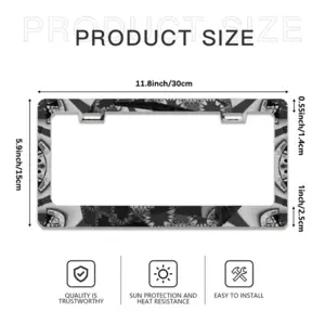 Kimono License Plate Frame (Flat Hole)