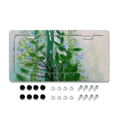 Weeds And Twigs License Plate Frame (Flat Hole)