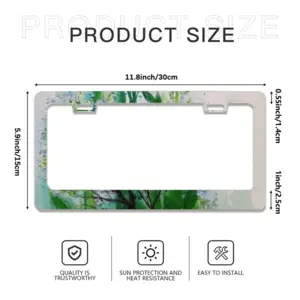 Weeds And Twigs License Plate Frame (Flat Hole)