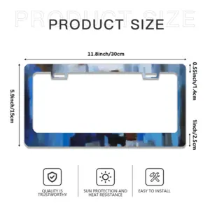 Chefchaouen License Plate Frame (Flat Hole)