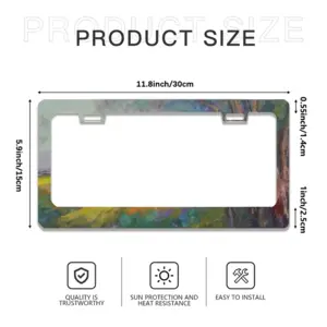 Sunny Field License Plate Frame (Flat Hole)