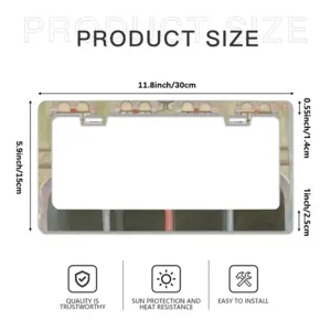 At 10:15 License Plate Frame (Flat Hole)