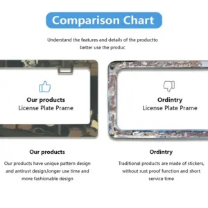 Appearing License Plate Frame (Flat Hole)