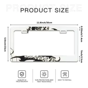 1986 License Plate Frame (Flat Hole)