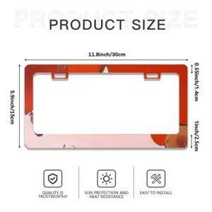 Chinaman Fence Fifty Cents License Plate Frame (Flat Hole)