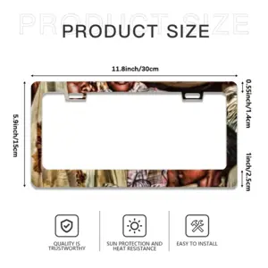 The Nubian Bride 6 License Plate Frame (Flat Hole)