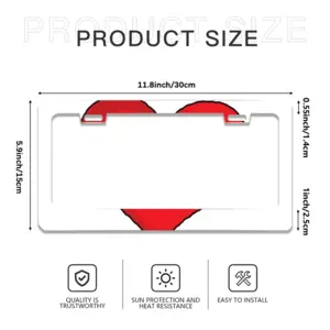 Love Worm License Plate Frame (Flat Hole)