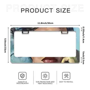 The Wind License Plate Frame (Flat Hole)