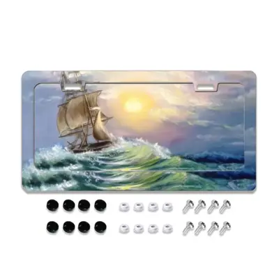 In The Sea License Plate Frame (Flat Hole)