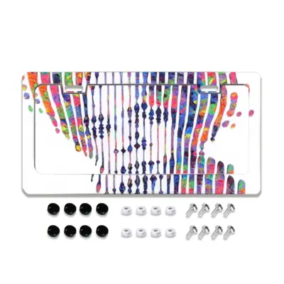 Jean Michel Basquiat Forever License Plate Frame (Flat Hole)