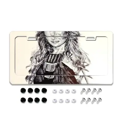 Ms Lopez License Plate Frame (Flat Hole)