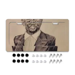 Kevin Hart Portrait License Plate Frame (Flat Hole)