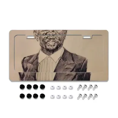 Kevin Hart Portrait License Plate Frame (Flat Hole)