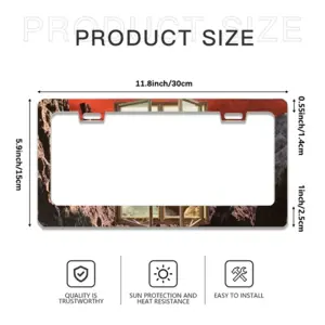 Re Entry License Plate Frame (Flat Hole)