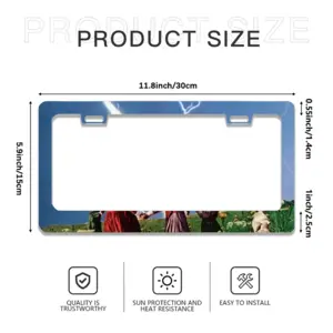 The Dance License Plate Frame (Flat Hole)