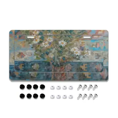 The Carpet And The Flowers License Plate Frame (Flat Hole)