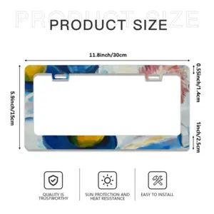 Still Life License Plate Frame (Flat Hole)