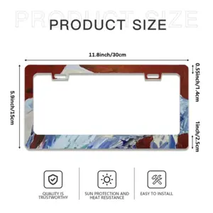 Black Currant Flash License Plate Frame (Flat Hole)