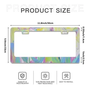 Tulips-2 License Plate Frame (Flat Hole)