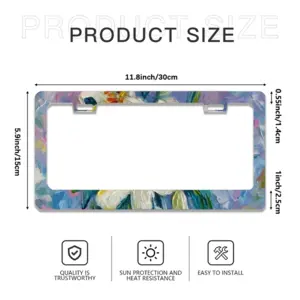 Lilies License Plate Frame (Flat Hole)