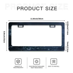 Silent Sea License Plate Frame (Flat Hole)