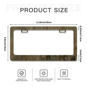 Complicated License Plate Frame (Flat Hole)