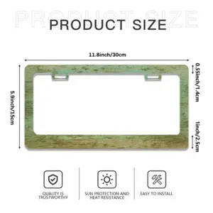 Wind Swept License Plate Frame (Flat Hole)