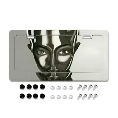 Alina Alien License Plate Frame (Flat Hole)