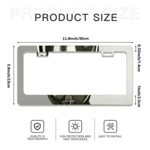 Alina Alien License Plate Frame (Flat Hole)