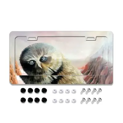 At Cliff Edge License Plate Frame (Flat Hole)