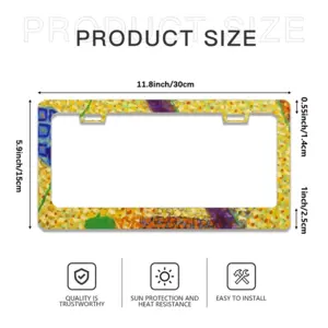 The Apple License Plate Frame (Flat Hole)