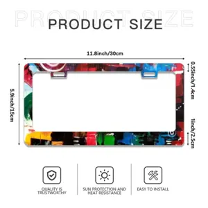 #090 License Plate Frame (Flat Hole)