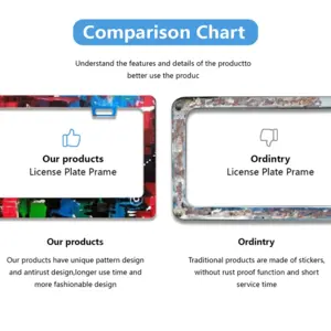 #090 License Plate Frame (Flat Hole)