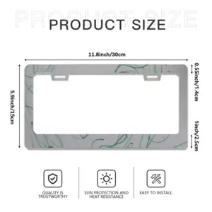 How Are You? License Plate Frame (Flat Hole)