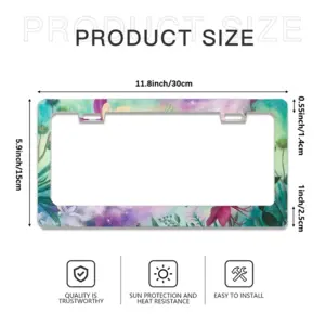 Blossoming Of Life License Plate Frame (Flat Hole)