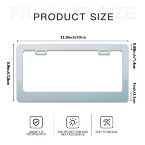 The Sea #073 License Plate Frame (Flat Hole)