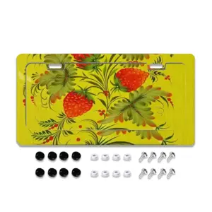 Raspberry License Plate Frame (Flat Hole)