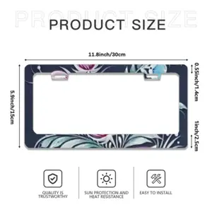 Night Pleasure License Plate Frame (Flat Hole)