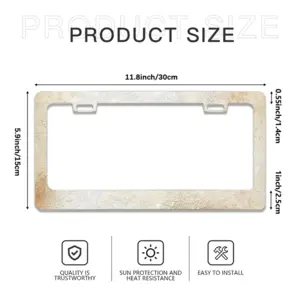 Tierra 1 License Plate Frame (Flat Hole)