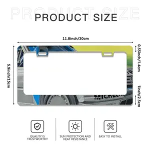 Peugeot 205 License Plate Frame (Flat Hole)