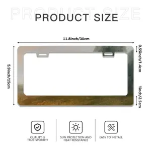 Atmospheric Landscape License Plate Frame (Flat Hole)